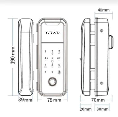 Gräd Vitro 90 Electronic Lock